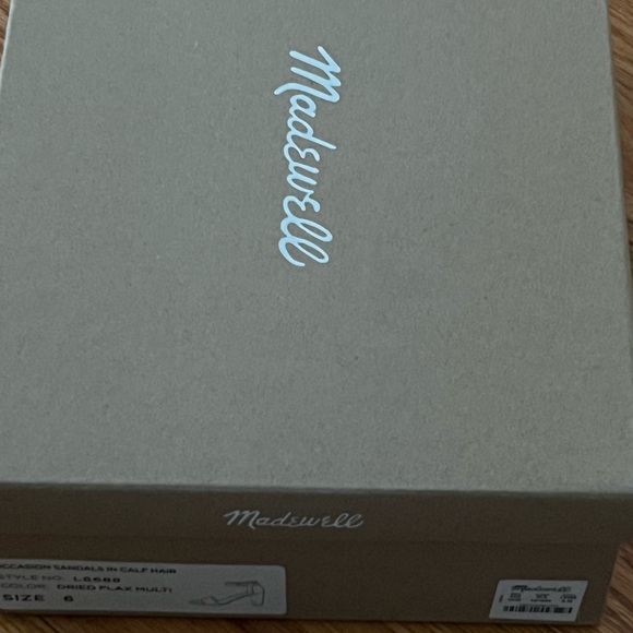 NWT Madewell Flax Multi Calf Hair Sandal - Picture 8 of 9